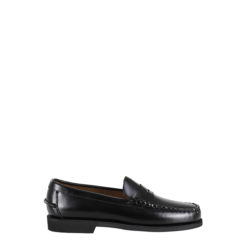 Sebago Klassiska båtskor för män Black, Dam