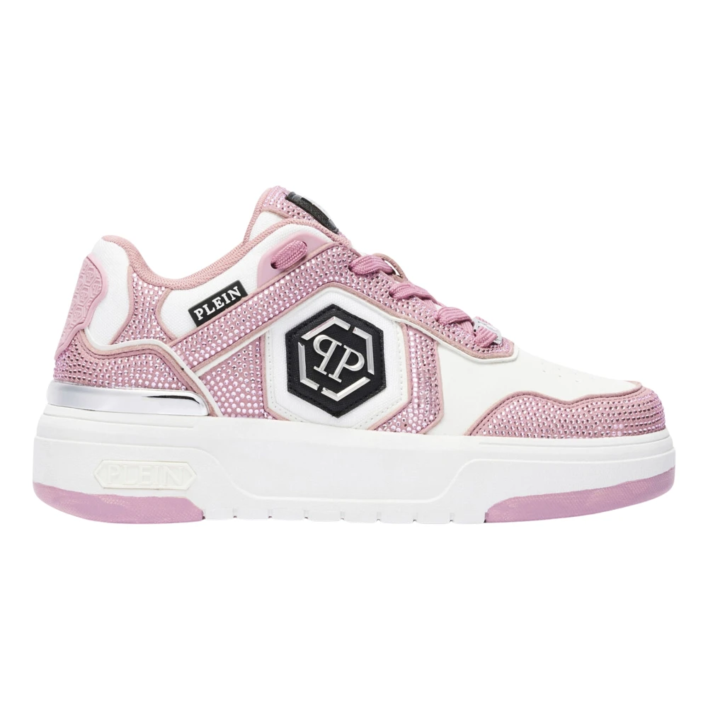 Philipp Plein Low-Top Sneakers Sk8R Strass unisex Schoenen Roze