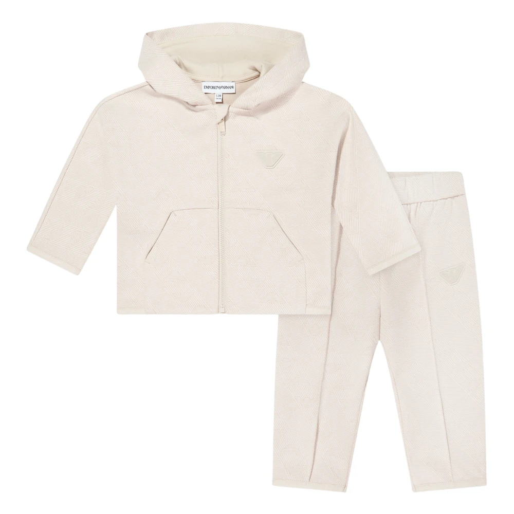 Emporio Armani Boys Brown Eagle Logo Tracksuit - Kids Sport Sets - 3 Y - Kids