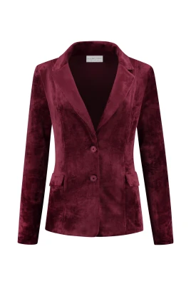 Velour Midi Blazer
