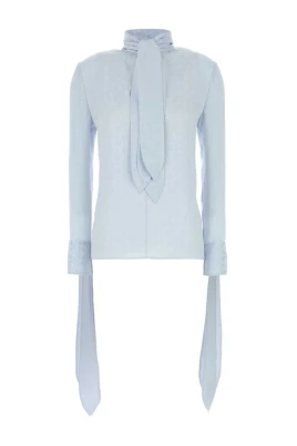 Blus med rosetter i monogram 72 jacquard
