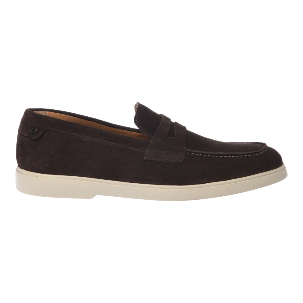 Baldinini Men's Brown Suede Loafer - Loafers - 7 Uk - Shoes