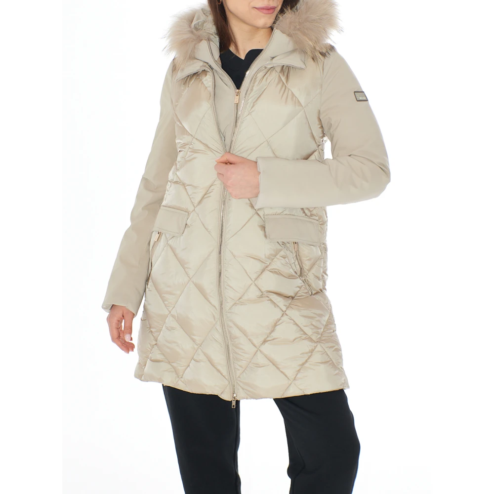 YES ZEE Parka Jas Beige Dames