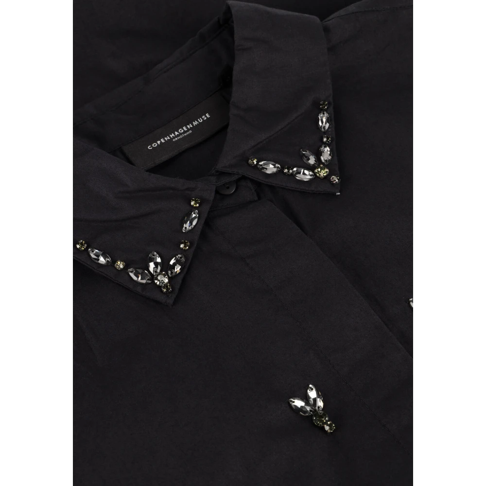 Copenhagen Muse Zwarte Damesblouse Cmvatan-shirt Black Dames