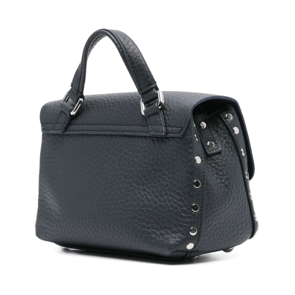 Zanellato Blauwe Schoudertas met Overslag Blue Dames