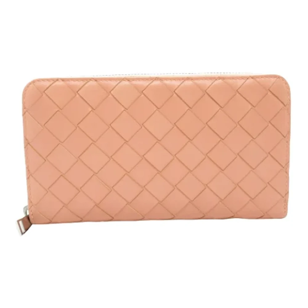 Bottega Veneta Vintage Pre-owned Leather wallets Pink Dames