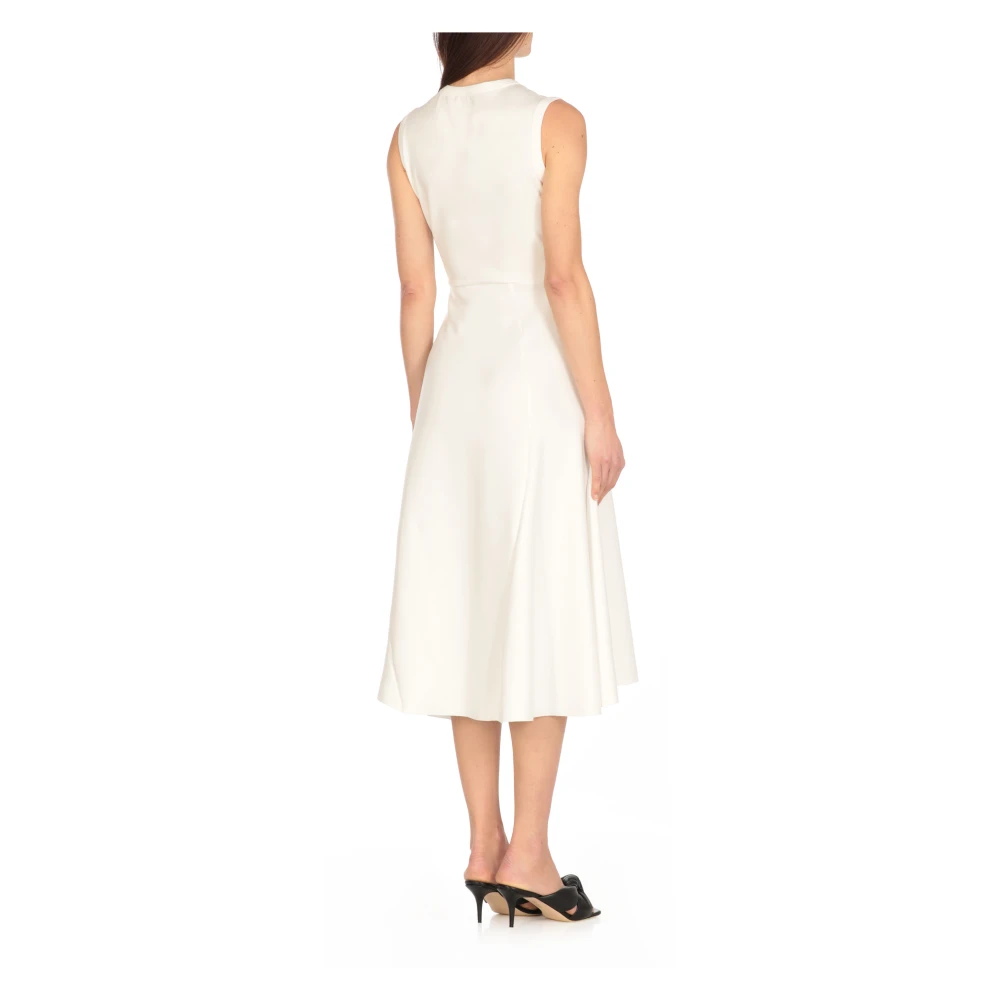 Fabiana Filippi Witte Jurk met Ronde Hals White Dames