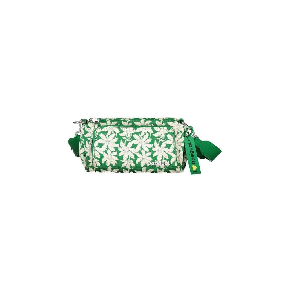 Desigual Groene handtas met meerdere zakken Green Dames