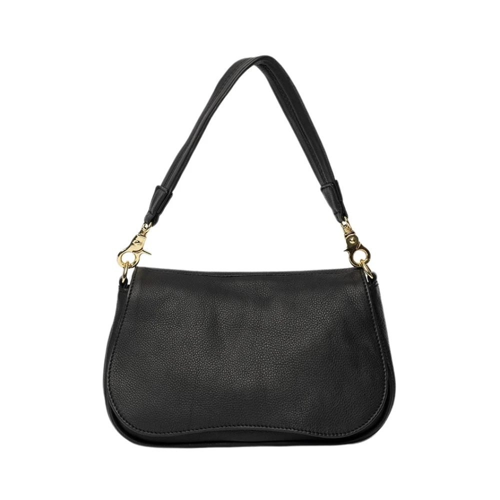 Re:designed Elegante Leren Crossbody Tas Black Dames