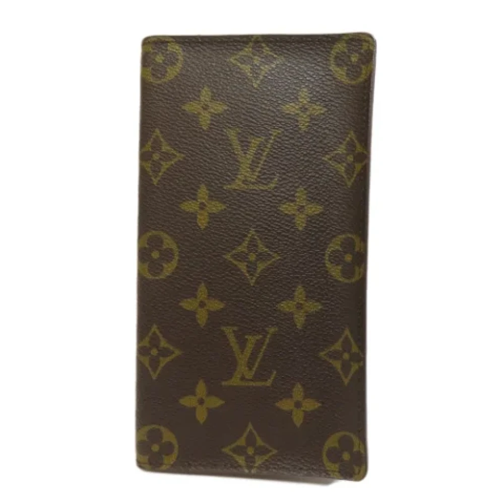 Louis Vuitton Vintage Pre-owned Canvas wallets Brown Heren