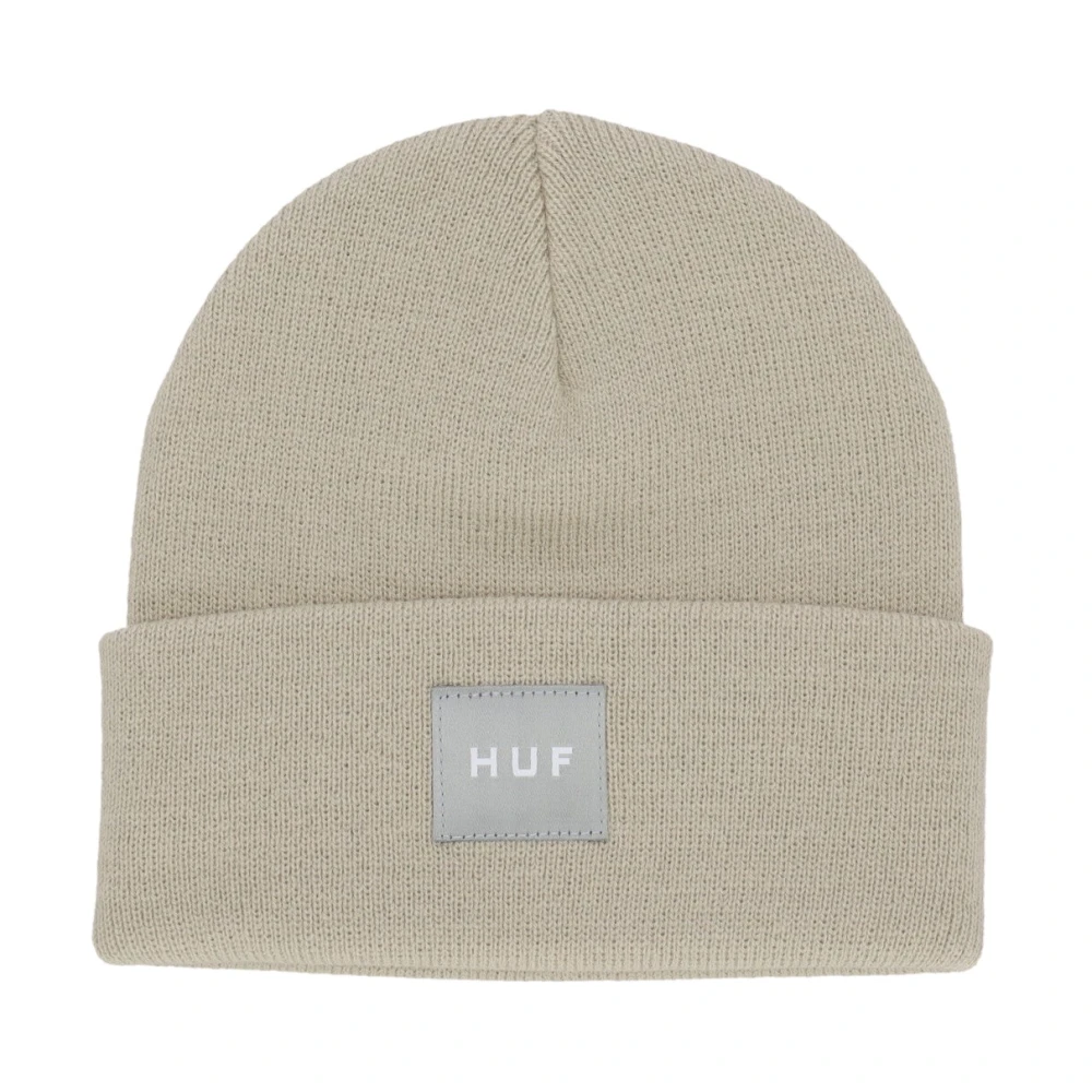 HUF Geborduurde Beanie Set in Putty Gray Heren