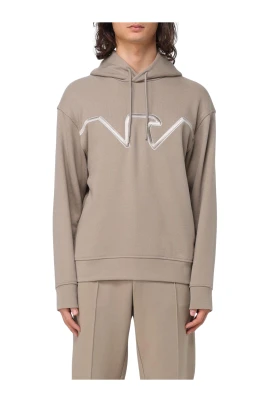 Klassisk Vit Hoodie för Män