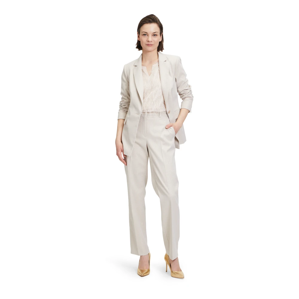 Betty & Co Pak broek in glitter look Gray Dames