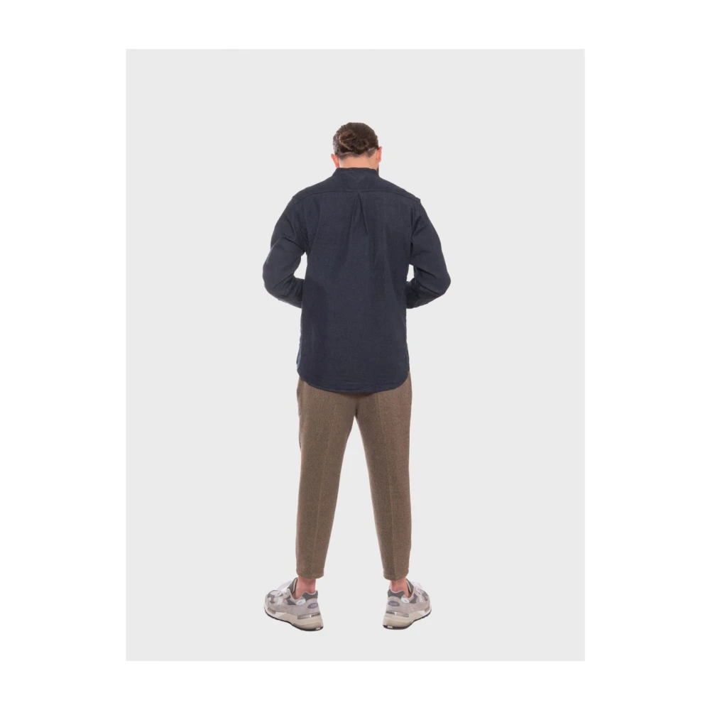 White Mountaineering Denim Overhemd Blue Heren