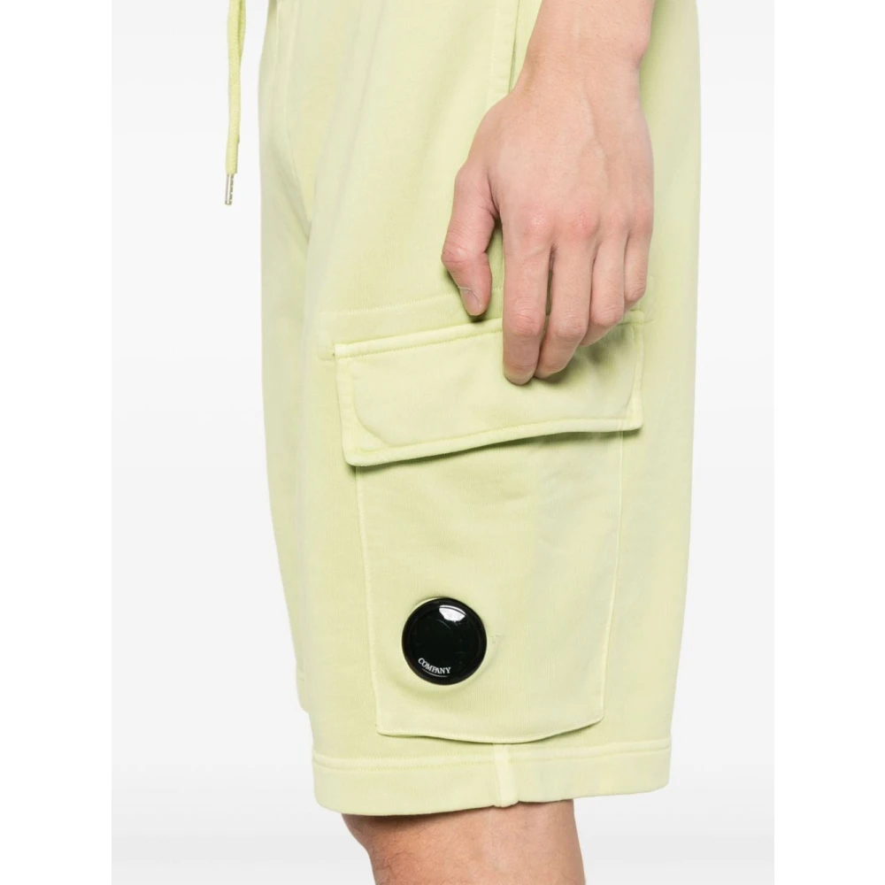 C.P. Company Iconische Lensdetail Cargo Shorts Green Heren