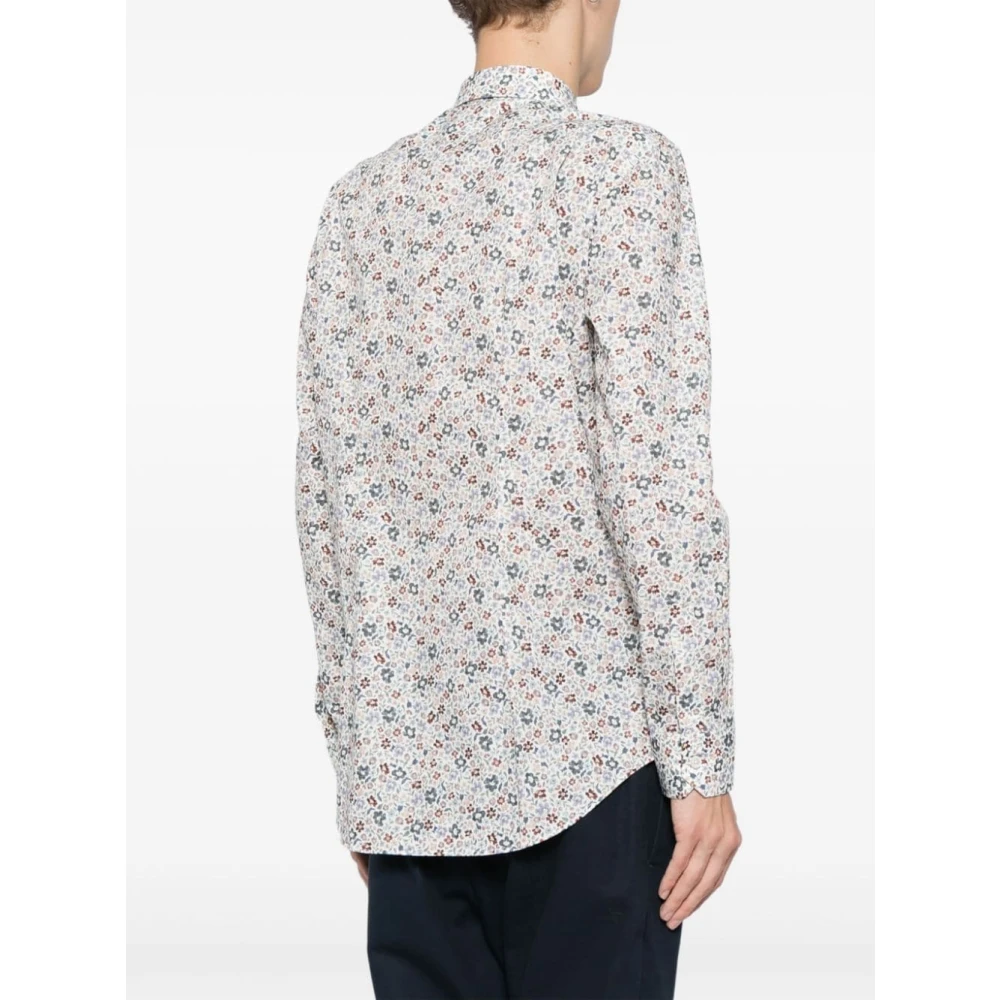 PS By Paul Smith Abstract Patroon Katoenen Overhemd Regular Fit Multicolor Heren