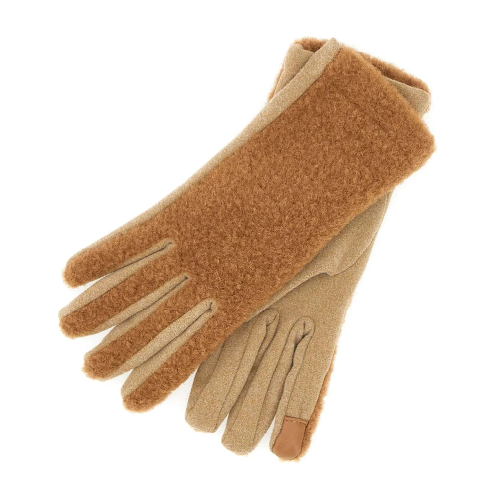 Liu Jo Bruine Bouclé Handschoenen Brown Dames