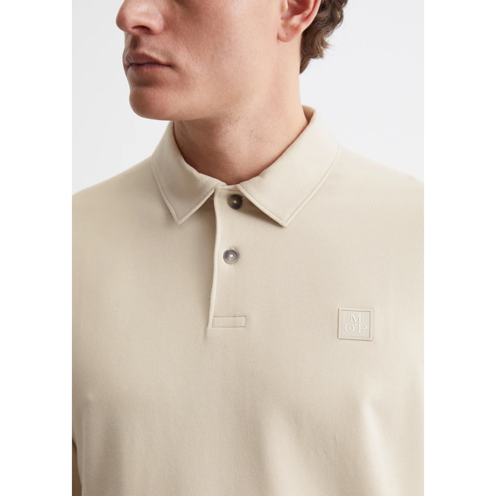 Marc O'Polo Lange mouw regular Beige Heren