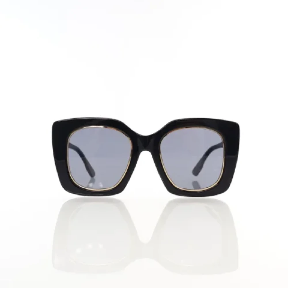 Gucci Vintage Pre-owned Acetate sunglasses Black Dames