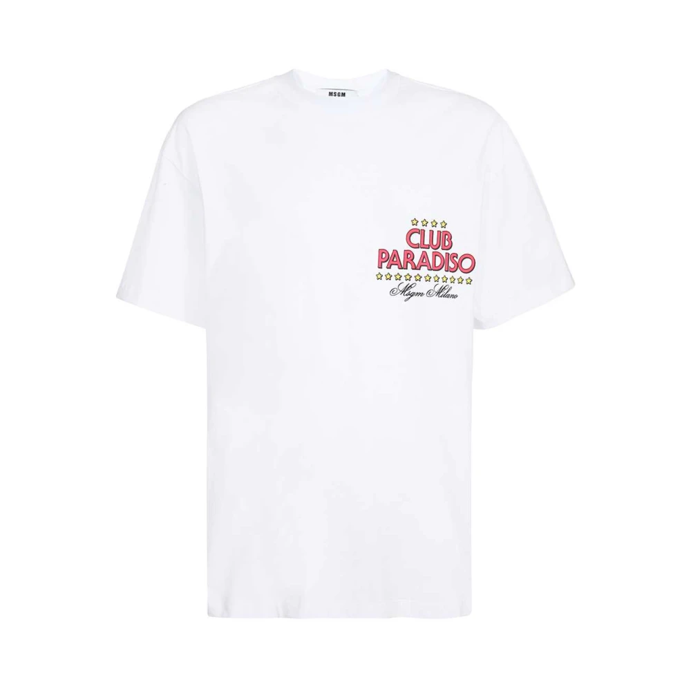 Msgm - Tops > T-Shirts - White - Msgm - Modalova
