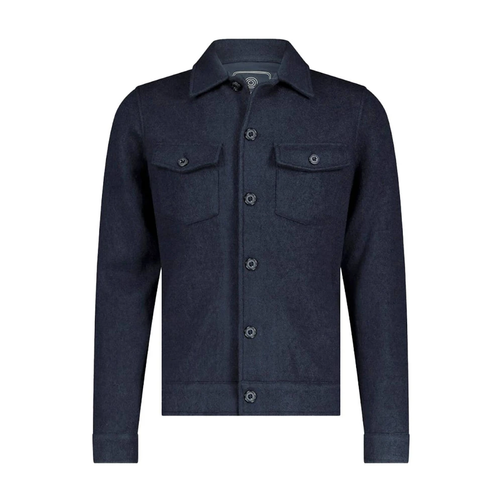 Blue Industry Milano Overshirt in Blauw Blue Heren
