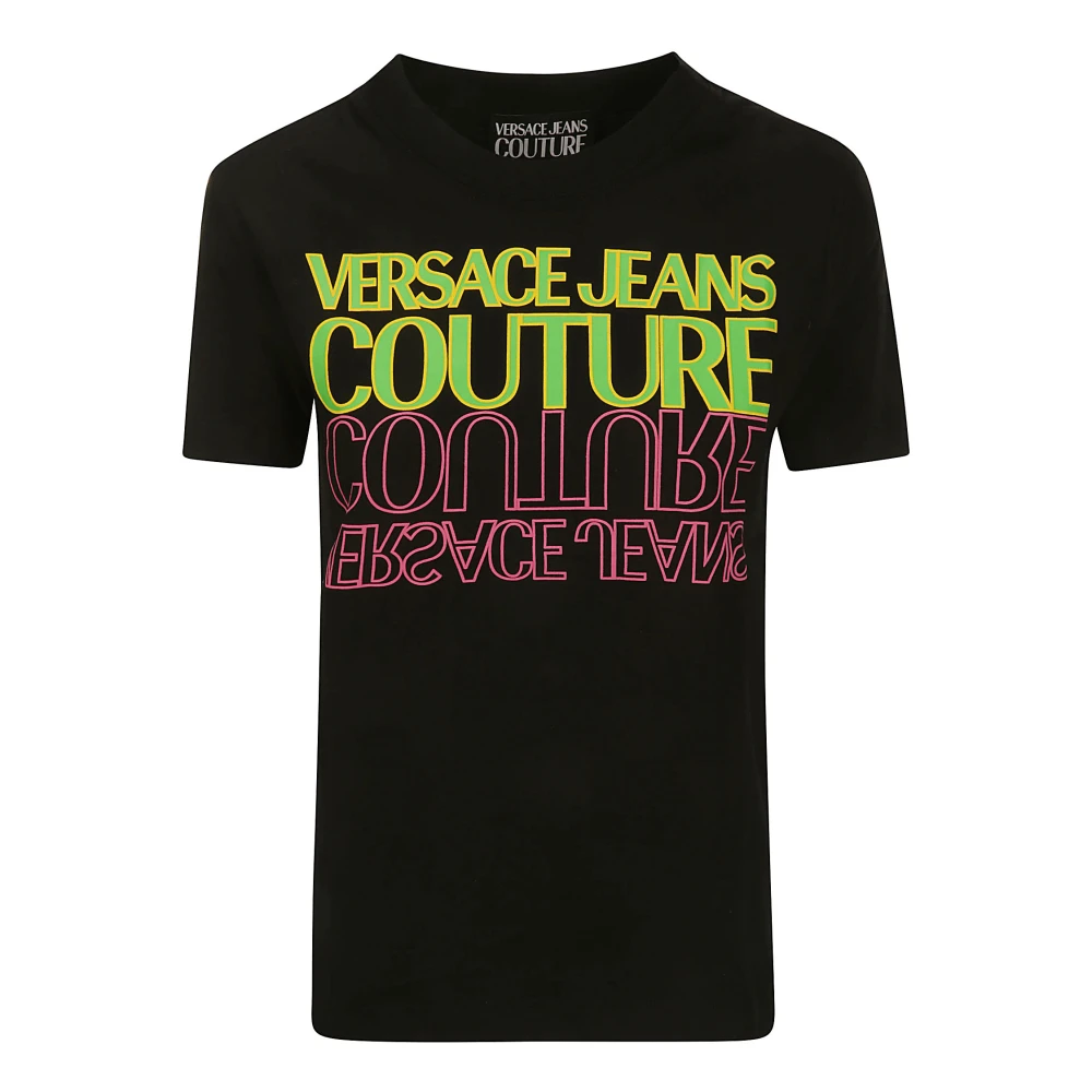 Versace Jeans Couture Zwarte T-shirts en Polos Black