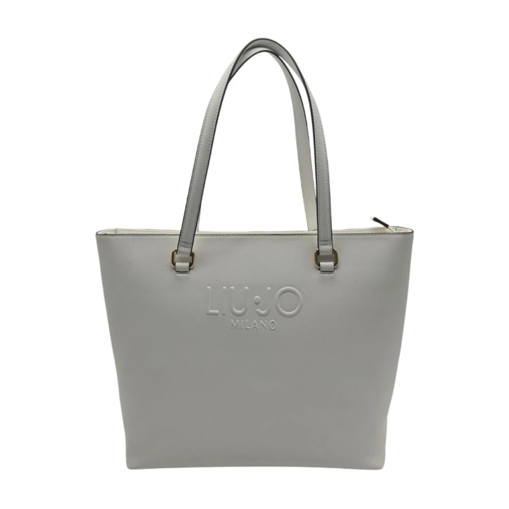 Liu Jo Stijlvolle Shopper met Ritssluiting White Dames