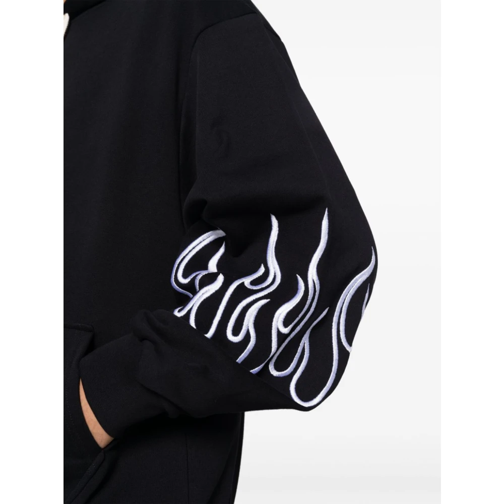 Vision OF Super Zwarte Vlam Sweater Aw24 Black Heren
