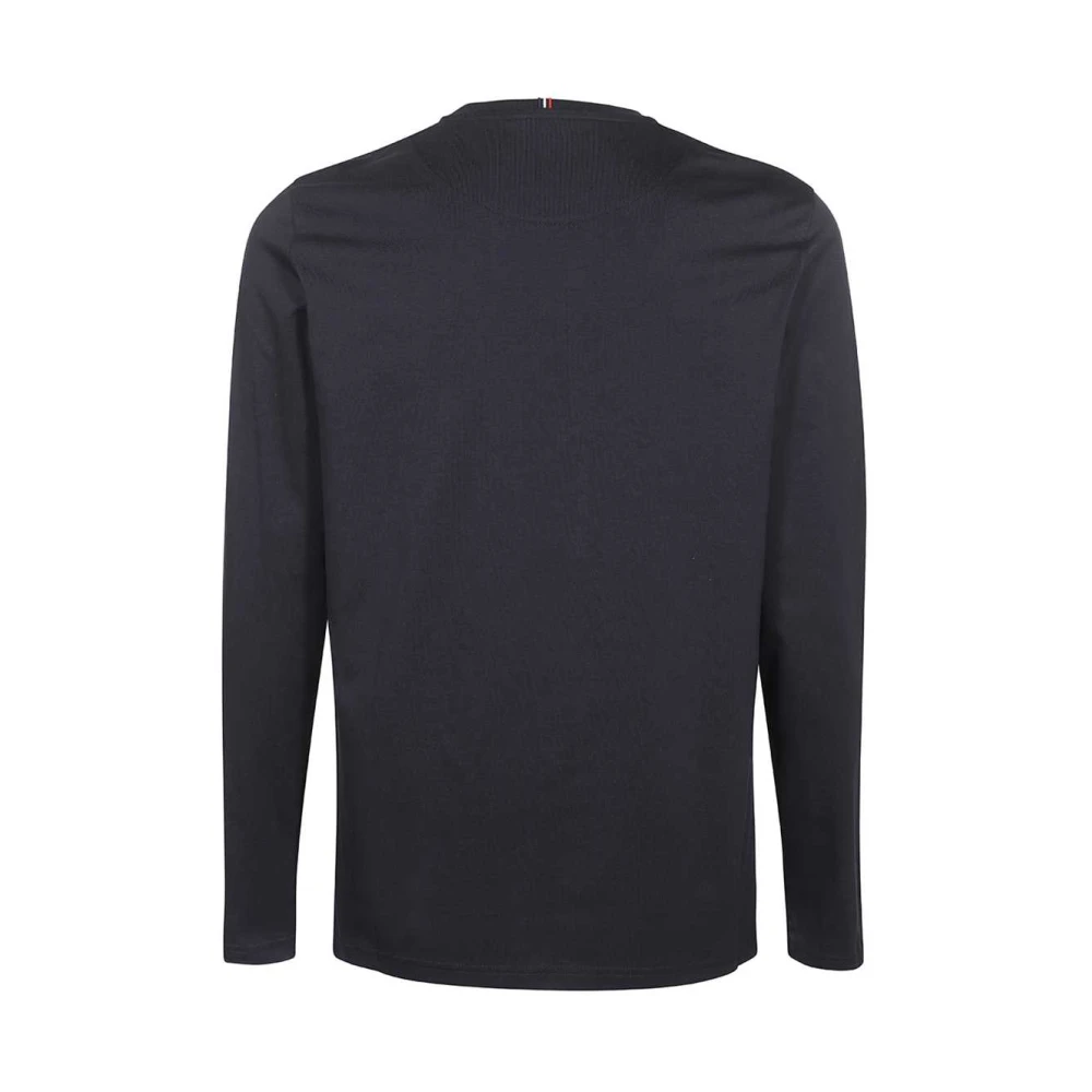 Les Deux Geribbeld Katoenen T-Shirt Blue Heren