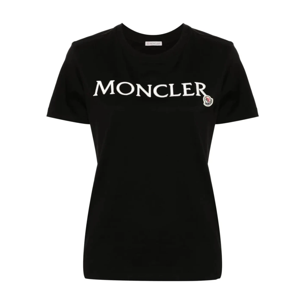 Moncler Korte mouw overhemd voor vrouwen Black Dames