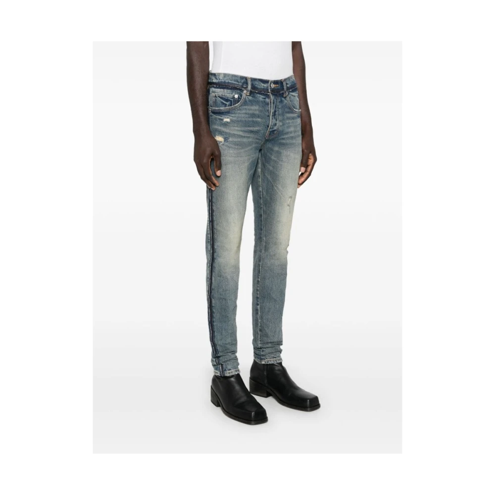 Purple Brand Indigo Skinny Denim Jeans Blue Heren
