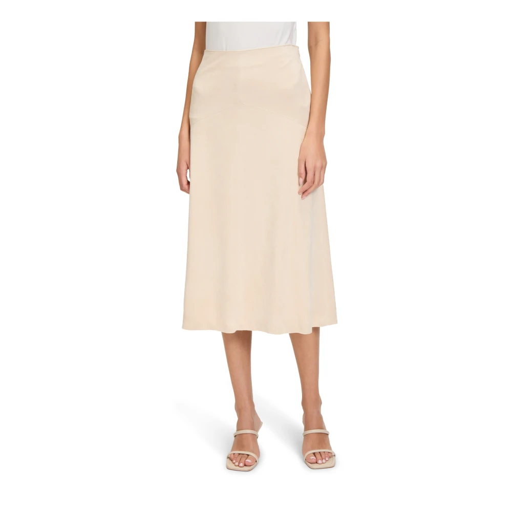 Betty Barclay A-Lijn Rok Effen Kleur Beige Dames