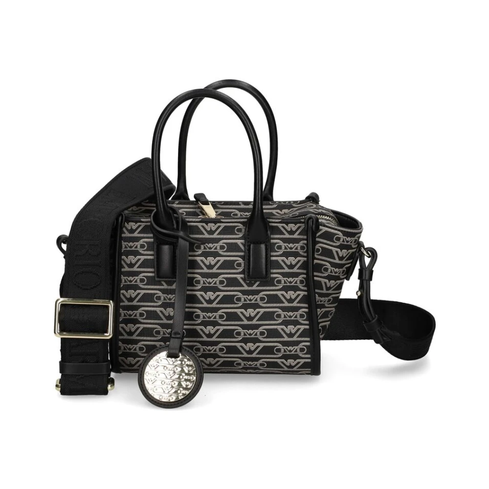 Emporio Armani Schoudertas met Monogram Patroon Gray Dames