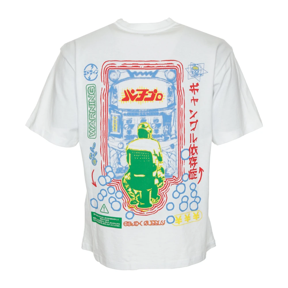 Edwin Pachinko Grafisch T-shirt White Heren