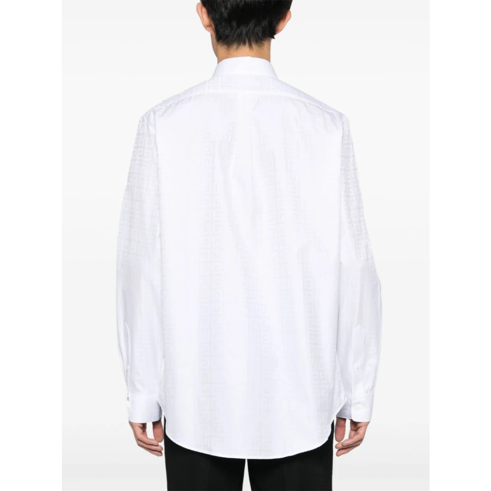 Givenchy Wit Monogram Formeel Overhemd White Heren