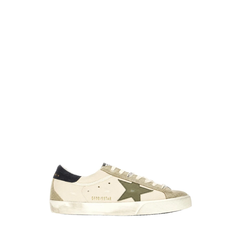 Golden Goose Super-Star Trainers - Male - Sneakers - Green - 8 Uk - Shoes