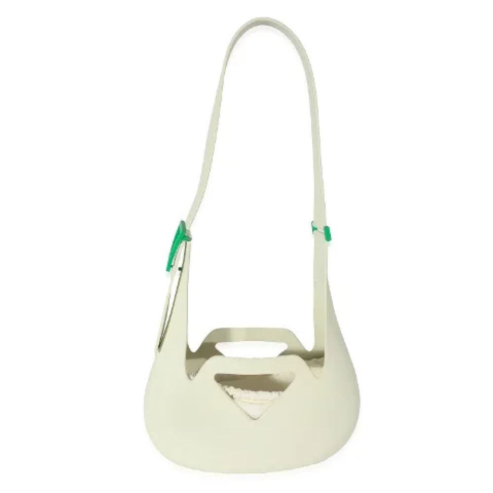 Bottega Veneta Vintage Pre-owned Fabric shoulder-bags White Dames