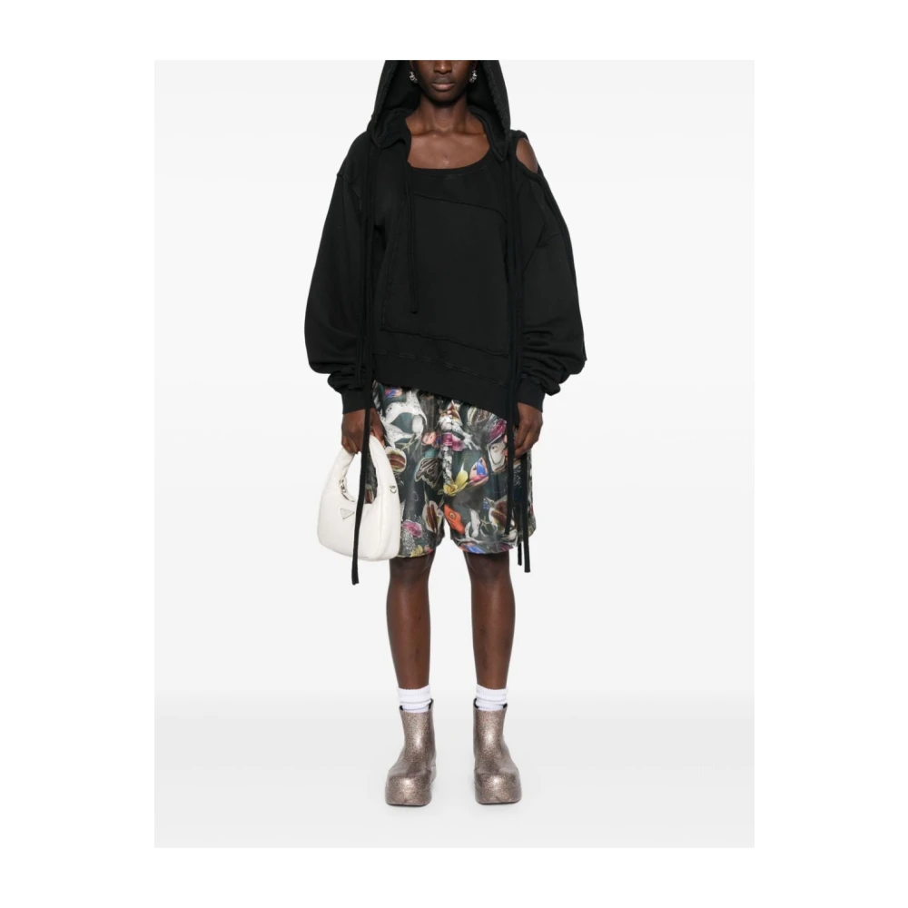 Ottolinger Zwarte Sweater met Deconstructed Design Black Dames