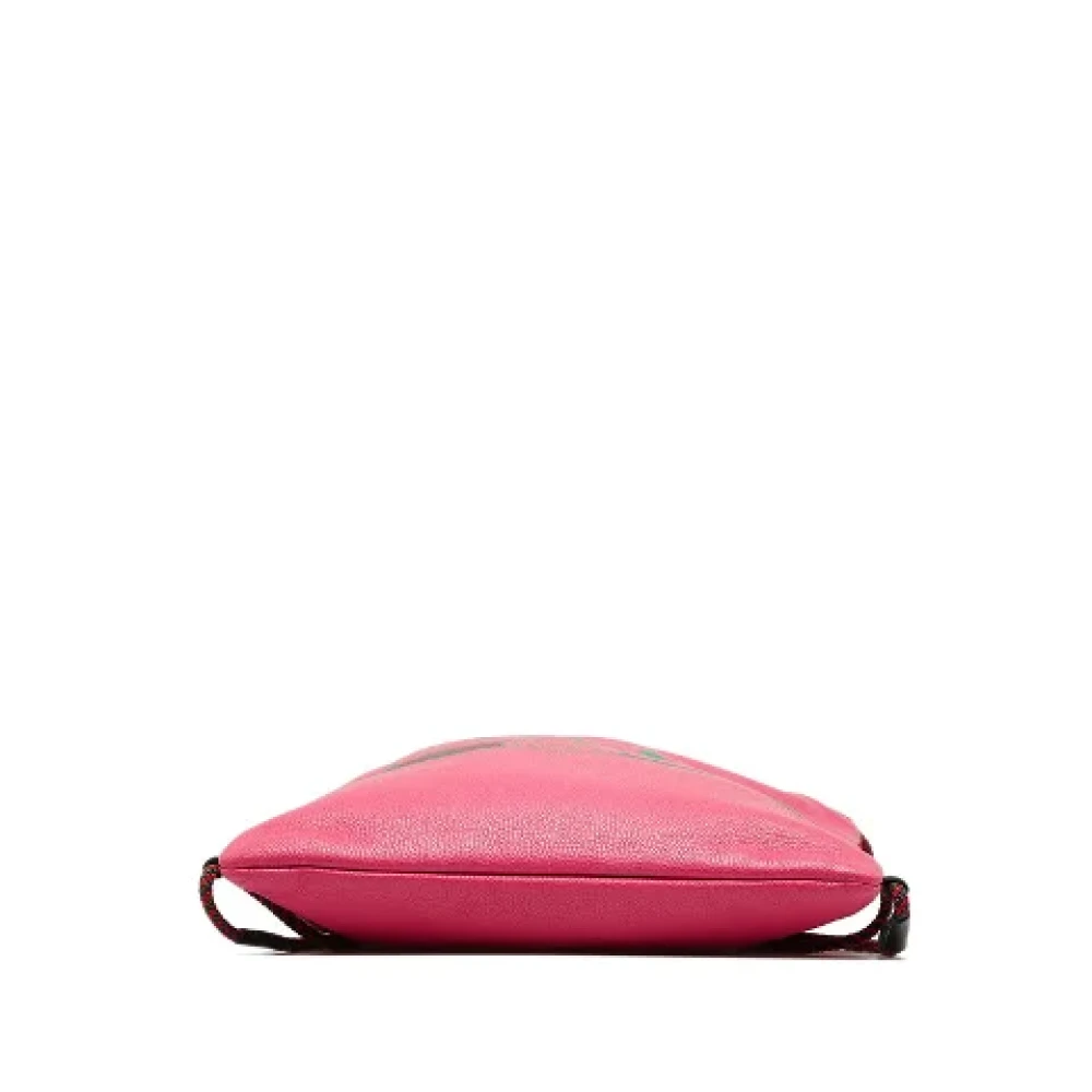 Gucci Vintage Pre-owned Leather backpacks Pink Dames