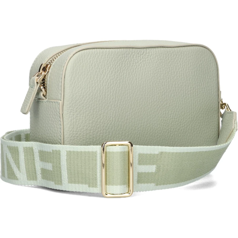 Coccinelle Groene Leren Schoudertas Tebe Mini Green Dames