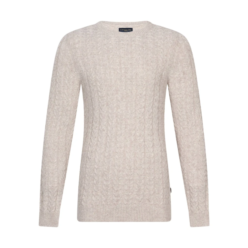 Cavallaro R-Neck Pullover White Heren