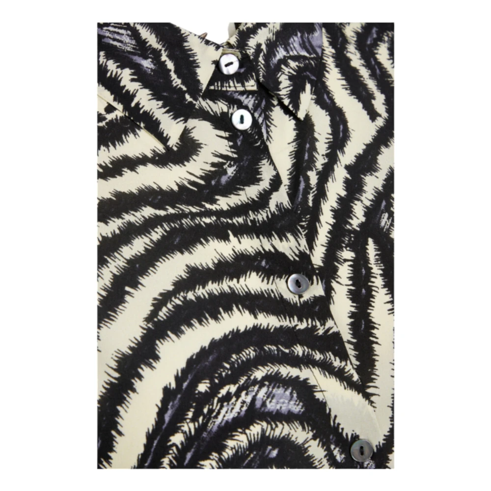 Heartmade Zijden Klassieke Kraag Shirt Zwart Black Dames