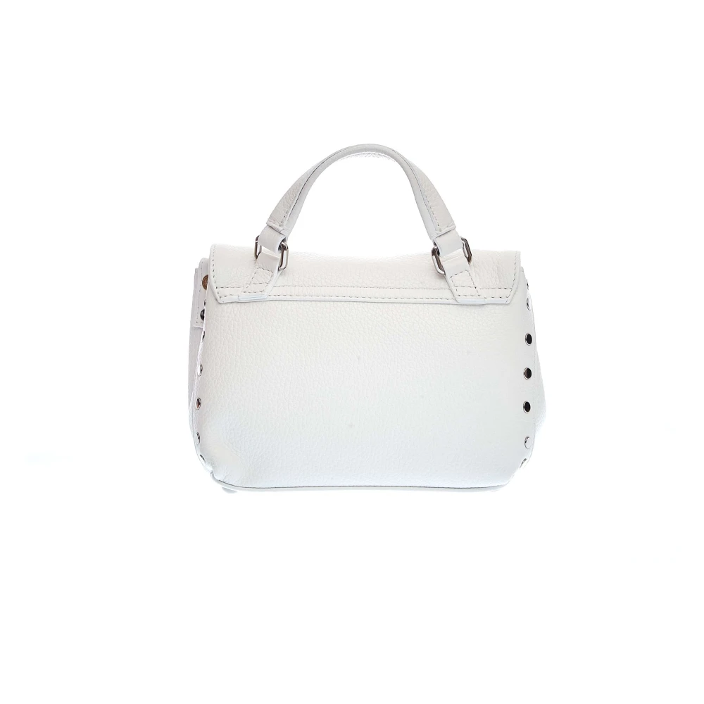 Zanellato Elegante witte leren crossbodytas White Dames