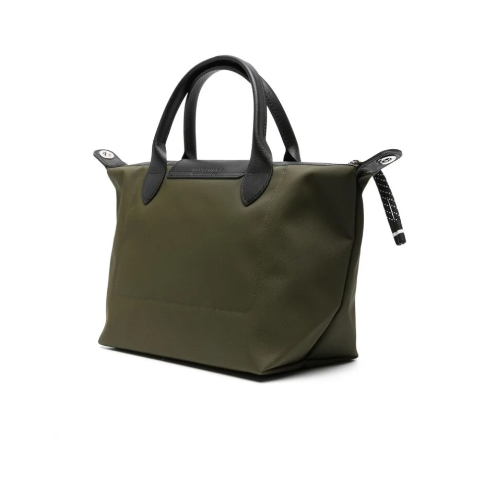 Longchamp Groene ECONYL Kalfsleren Handtas Green Dames