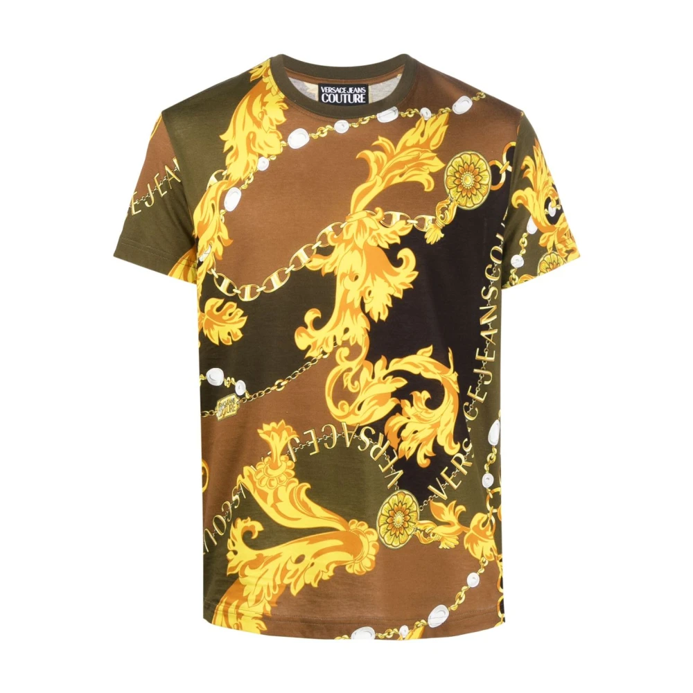 Versace Jeans Couture T-Shirts Green Heren