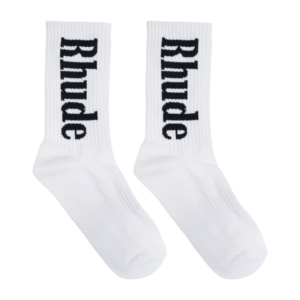 Rhude Logo Sokken White Heren