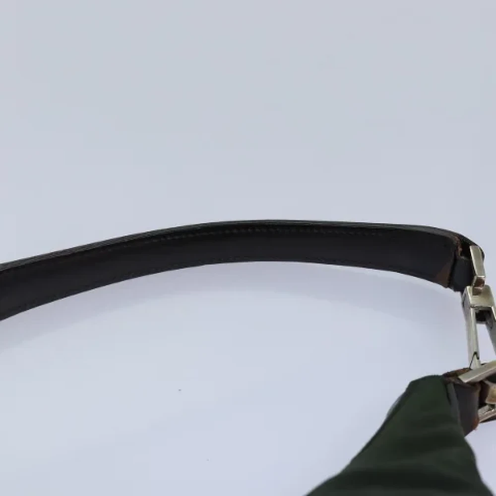 Gucci Vintage Pre-owned Nylon shoulder-bags Brown Dames