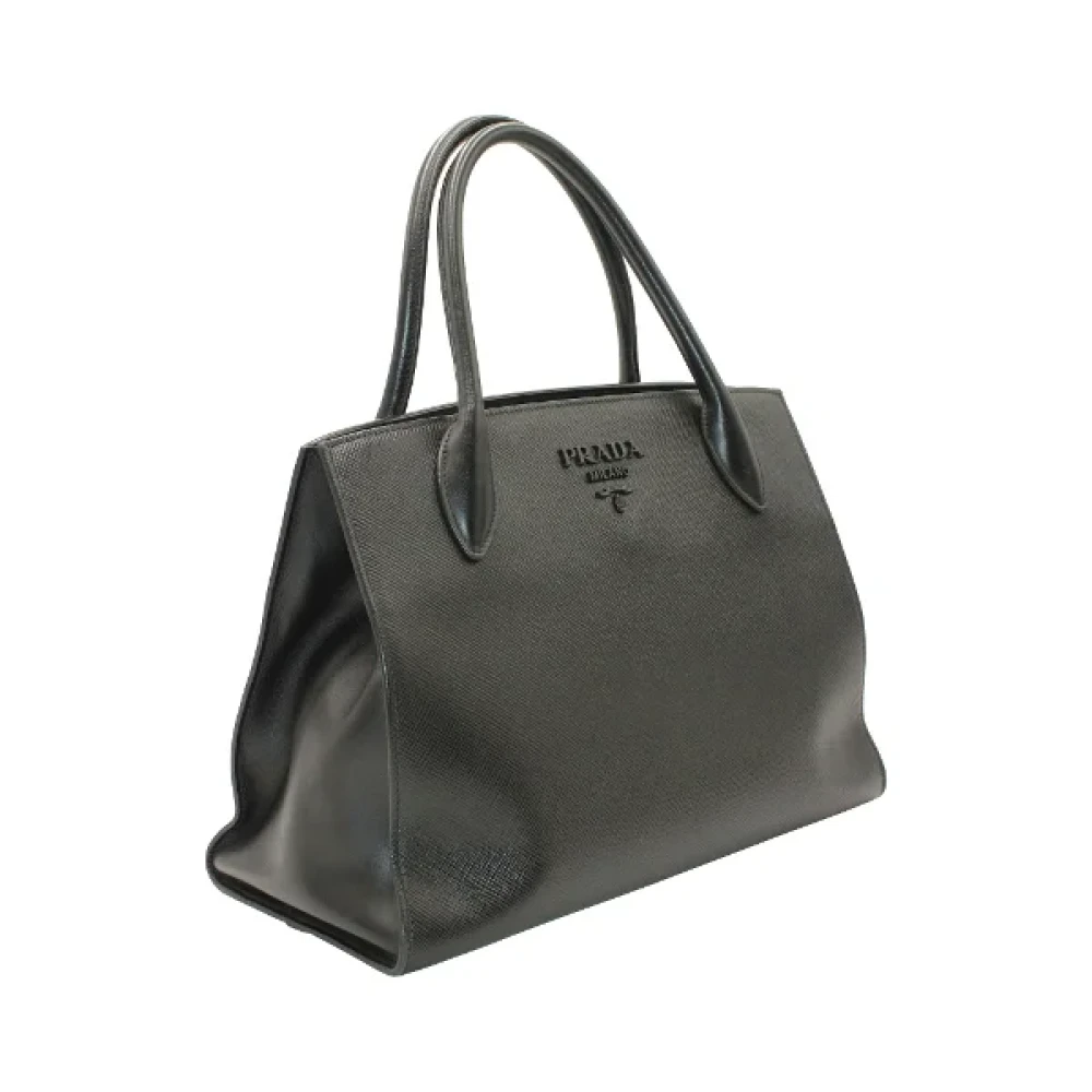 Prada Vintage Pre-owned Leather prada-bags Black Dames
