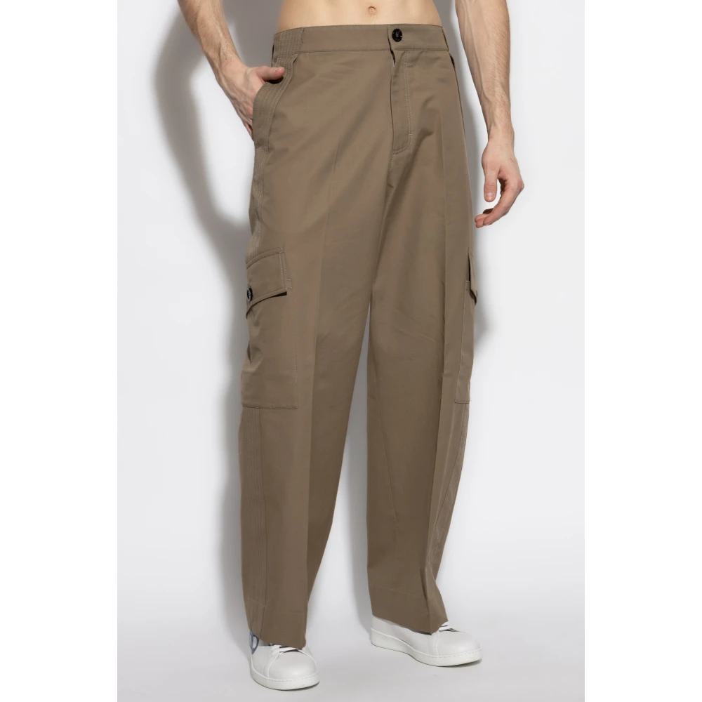 Salvatore Ferragamo Broek type cargo Brown Heren