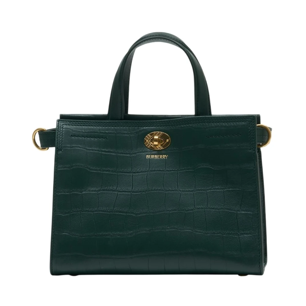 Burberry Women's Green Mini Cotswolds Tote - Handbags - One Size - Bags